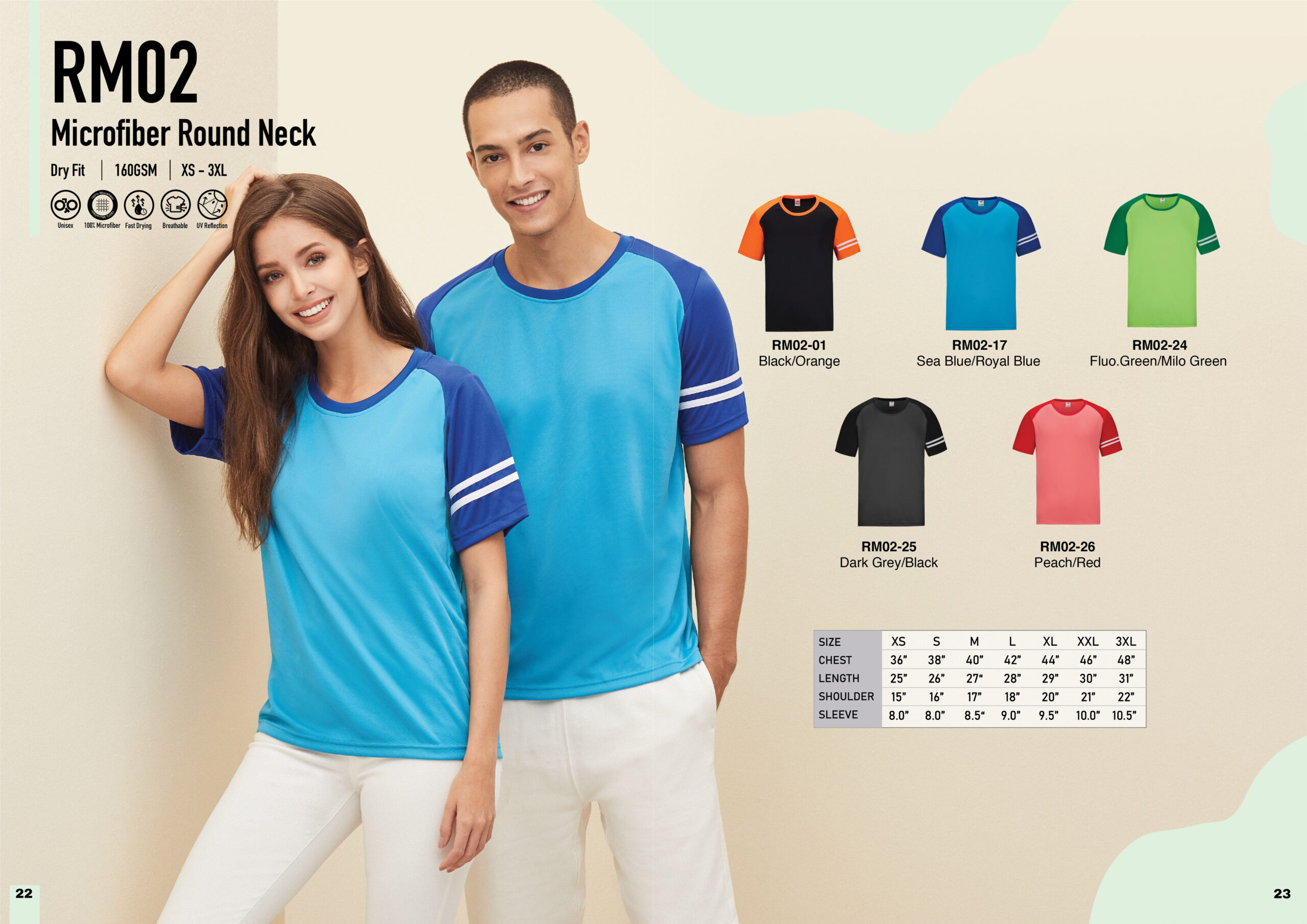 UV Reflection Microfiber T-Shirts - RM02