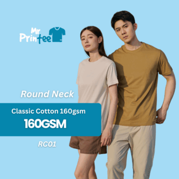 Round Neck Cotton 160gsm (RC01)